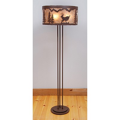 Kincaid Floor Lamp - Mountain Deer Floor Lamp Deer Metal Art