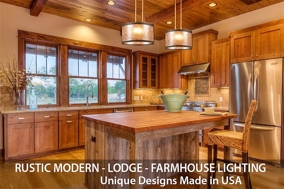 Rustic Lodge and Farmhouse Lighting