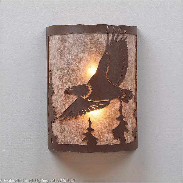 Rustic Lighting with Eagle 