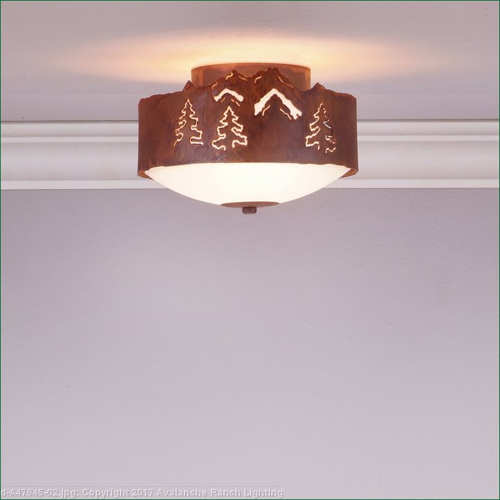 Ceiling Light Farmhouse Style Unique Handmade in USA Metal Trees A47945 Ridgemont Close