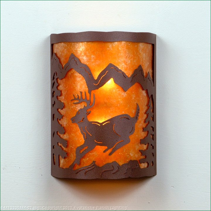 Rustic Wall Light Log Cabin Style Made in USA by Avalanche Ranch