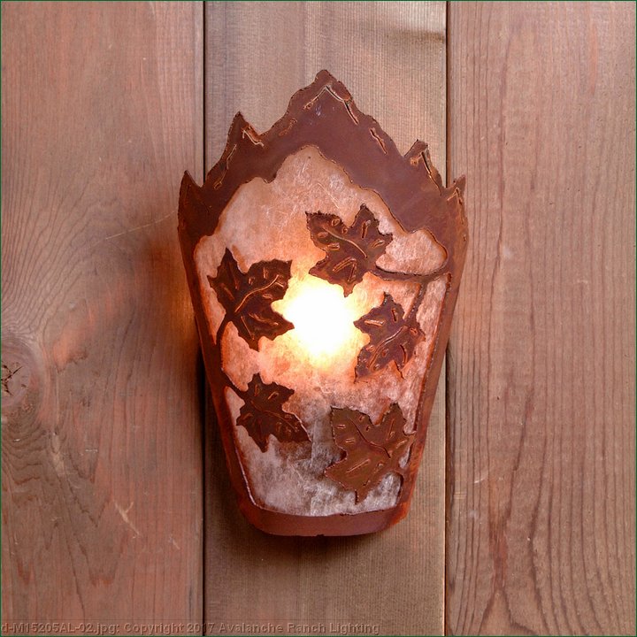 Rustic Wall Light Log Cabin Style Made in USA by Avalanche Ranch