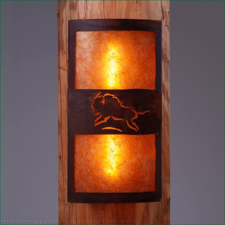 Rustic Wall Light Log Cabin Style Made in USA by Avalanche Ranch