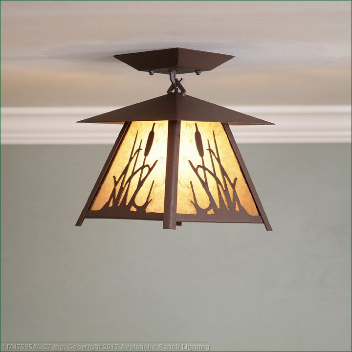 Rustic Ceiling Light Rustic Lodge Style Made in USA by Avalanche