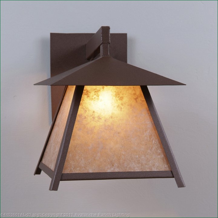 Rustic Outdoor Wall Light Log Cabin Style Made in USA by Avalanche