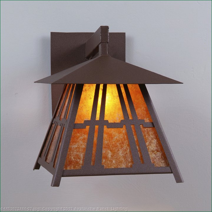 Rustic Outdoor Wall Light Log Cabin Style Made in USA by Avalanche
