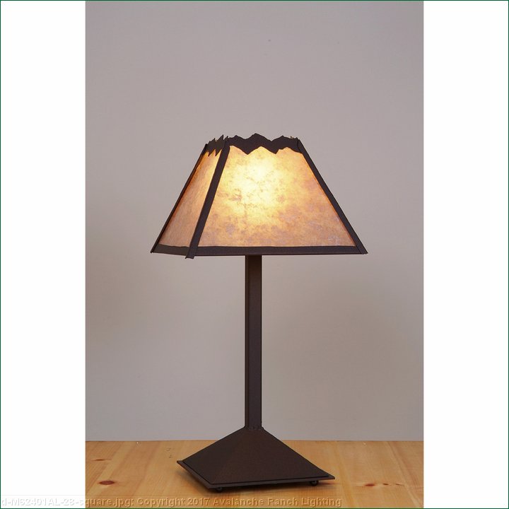 Rocky Mountain Desk Lamp Rustic Plain, Rustic Lodge Style Table Lamps
