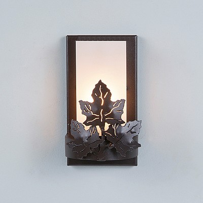 Wisley Single Sconce - Maple Leaf Wall Light Maple Leaf Metal Art