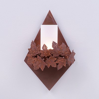 Wisley Diamond Sconce - Maple Leaf Wall Light Maple Leaf Metal Art