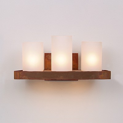 Wisley Triple Sconce - Rustic Plain Wall Light Rustic Plain Metal Art