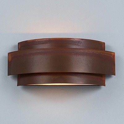 Northridge Double Sconce - Rustic Plain Wall Light Rustic Plain Metal Art