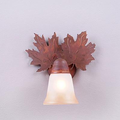 Lakeside Single Sconce - Maple Leaf Wall Light Maple Leaf Metal Art