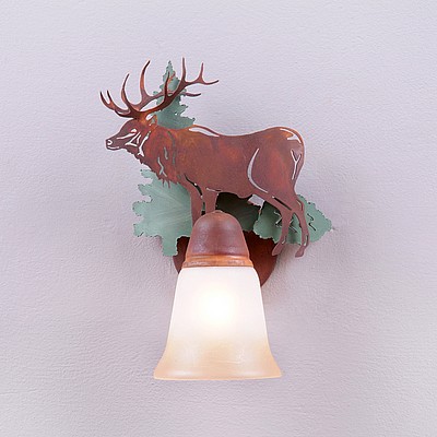 Lakeside Single Sconce - Elk Wall Light Elk Metal Art