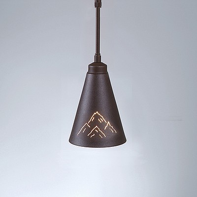 Canyon Pendant Extra Small - Mountain Pendant Light Mountain Metal Art