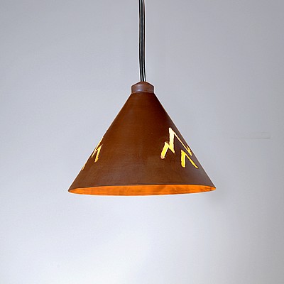 Canyon Pendant Small - Deception Pass Pendant Light Deception Pass Art Metal Art