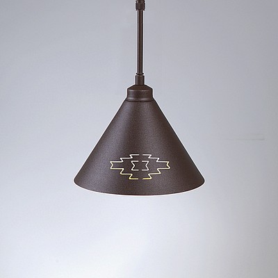 Canyon Pendant Small - Pueblo Pendant Light Pueblo Art Metal Art