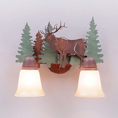 Lakeside Double Bath Vanity Light - Elk Bath 2 Light Elk Metal Art