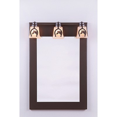 Woodland Mirror - Horse Horseshoe Vanity Mirror Western Metal Art