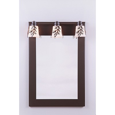 Woodland Mirror - Cedar Bough Vanity Mirror Trees Metal Art