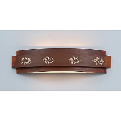 Northridge Bath Vanity Light 24w - Cedar Bough Cutout Bath 3 Light Trees Metal Art