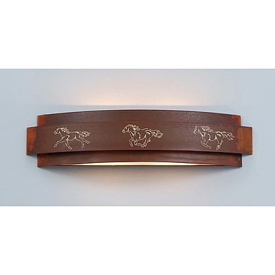 Northridge Bath Vanity Light 24w - Horse Cutout Bath 3 Light Horse Metal Art