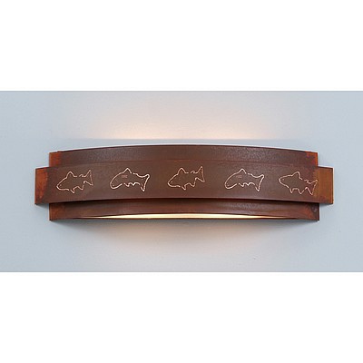 Northridge Bath Vanity Light 24w - Fish Cutout Bath 3 Light Fish Metal Art
