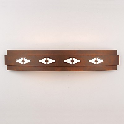 Northridge Bath Vanity Light 36w - Pueblo Bath 3 Light Pueblo Art Metal Art