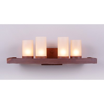 Wisley Bath Vanity Light 24w - Rustic Plain Bath 3 Light Rustic Plain Metal Art