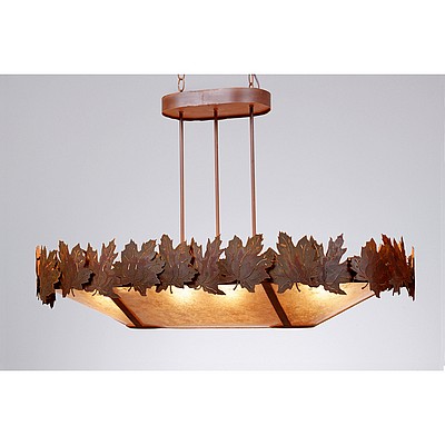 Crestline Chandelier Oval - Maple Leaf Chandelier Maple Leaf Metal Art