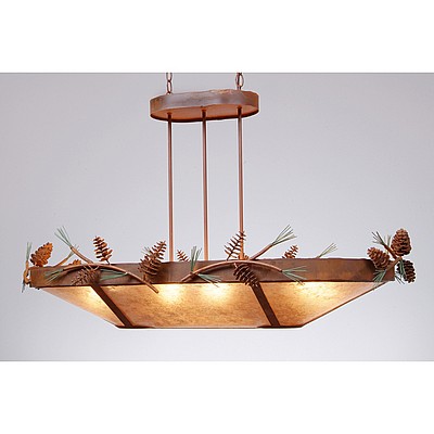 Crestline Chandelier Oval - Pine Cone Chandelier Pine Cone Metal Art