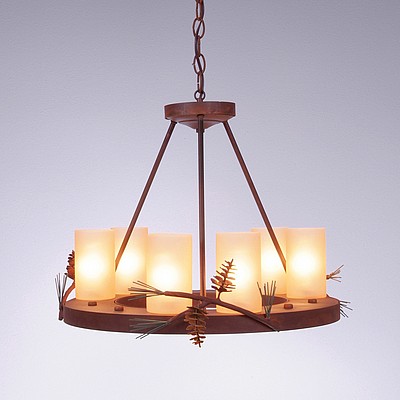 Wisley Chandelier Round Small - Pine Cone