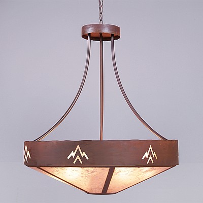 Ridgemont Chandelier Medium - Shade Bottom - Deception Pass Chandelier Deception Pass Art Metal Art