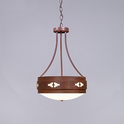 Northridge Foyer Chandelier Large - Pueblo Chandelier Pueblo Art Metal Art