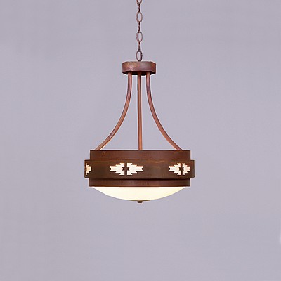 Northridge Foyer Chandelier Small - Pueblo Chandelier Pueblo Art Metal Art