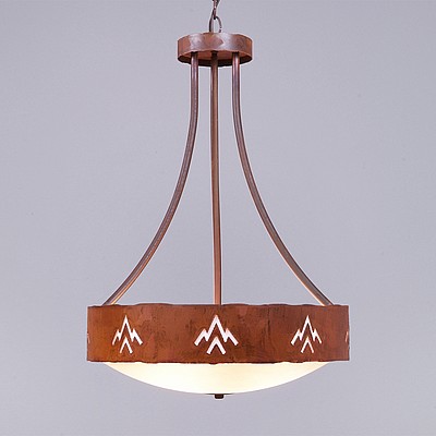 Ridgemont Foyer Chandelier Large Tall - Bowl Bottom - Deception Pass Chandelier Deception Pass Art Metal Art