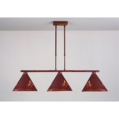 Canyon Island Billiard Light Large - Deception Pass Kitchen Island Light Deception Pass Art Metal Art