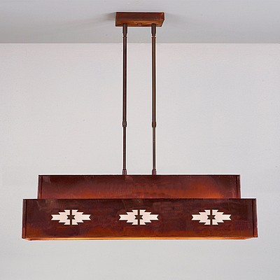 Ridgeview Kitchen Island Light - Pueblo Kitchen Island Light Pueblo Art Metal Art