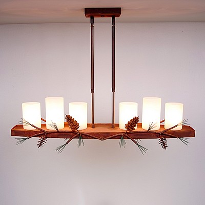 Wisley Kitchen Island Light 36w - Pine Cone Kitchen Island Light Pine Cone Metal Art