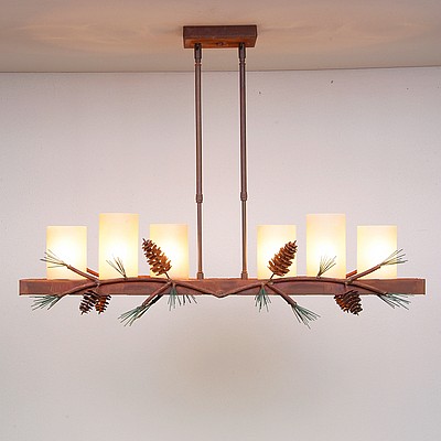 Wisley Kitchen Island Light 36w - Pine Cone Kitchen Island Light Pine Cone Metal Art