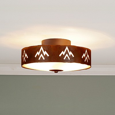 Ridgewood Close-to-Ceiling Small - Deception Pass Ceiling Light Deception Pass Art Metal Art