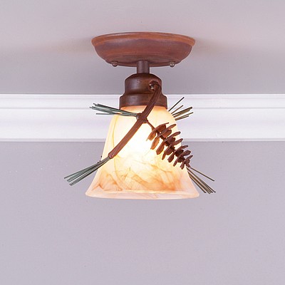Sienna Ceiling Light - Pine Cone Ceiling Light Pine Cone Metal Art