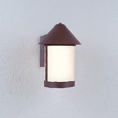 Vista Sconce Small - Rustic Plain Outdoor Wall Light Rustic Plain Metal Art