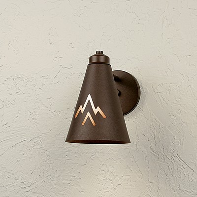 Canyon Sconce Small - Deception Pass Outdoor Wall Light Deception Pass Art Metal Art