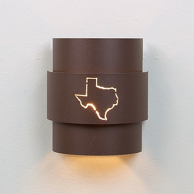 Northridge Sconce Small - Texas State Outline Cutout Outdoor Wall Light Texas Metal Art