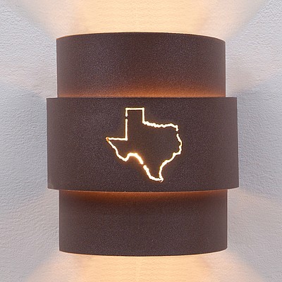 Northridge Sconce Large - Texas State Outline Cutout Outdoor Wall Light Texas Metal Art