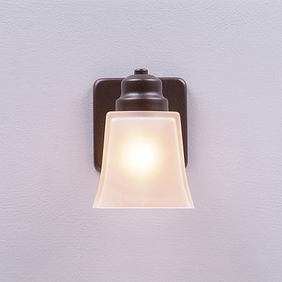 Woodland Sconce - Rustic Plain Outdoor Wall Light Rustic Plain Metal Art