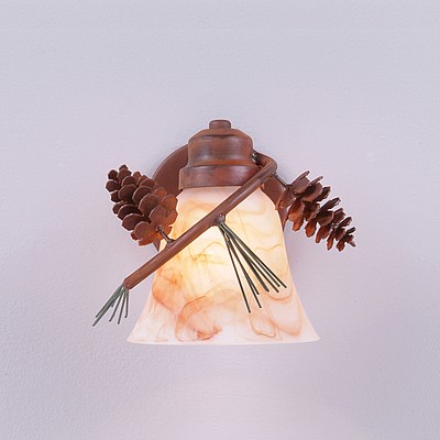 Sienna Sconce - Pine Cone Outdoor Wall Light Pine Cone Metal Art