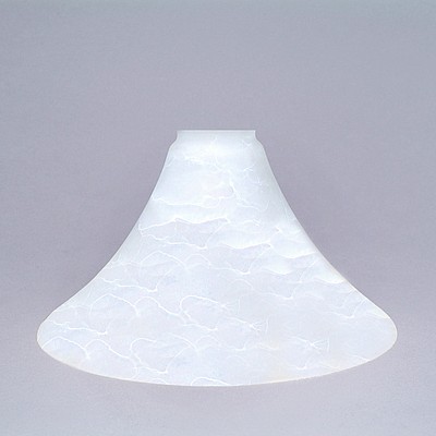 Cone Glass - Cream Swirl