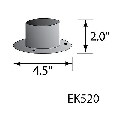 Pedestal for Post Mount - Round Style