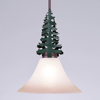 Cedarwood Pendant - Cedar Tree Pendant Light Trees Metal Art